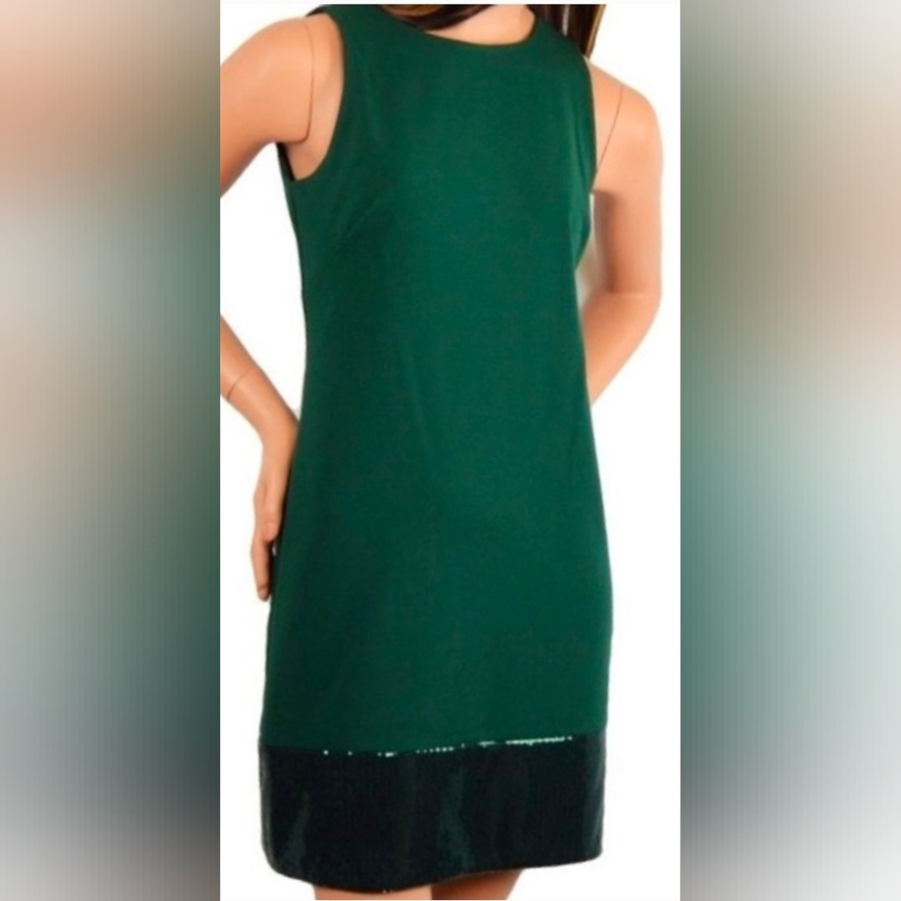 Vince Camuto Sequin Hem Sleeveless Dress Size 4